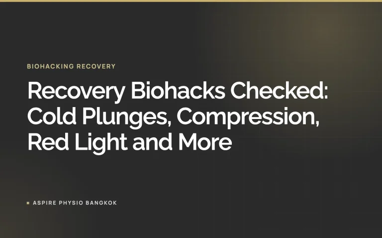 Recovery Biohacks Checked: Cold Plunges, Compression, Red Light and More