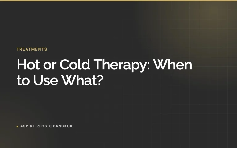 Hot or Cold Therapy: When to Use What?
