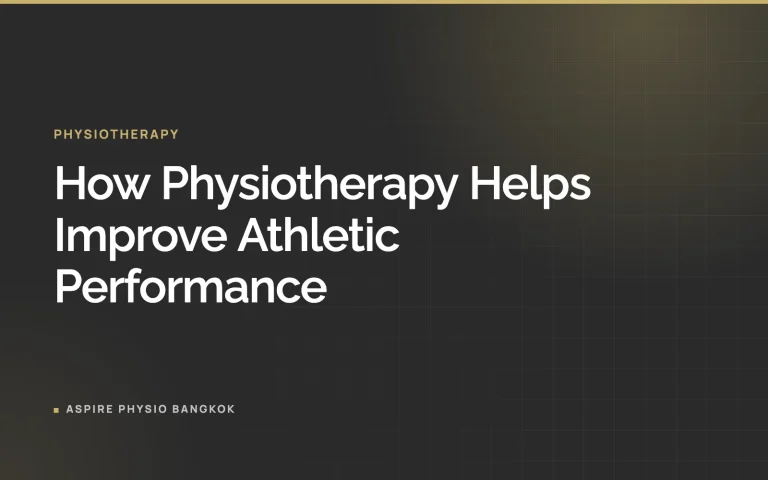 How Physiotherapy Helps Improve Athletic Performance
