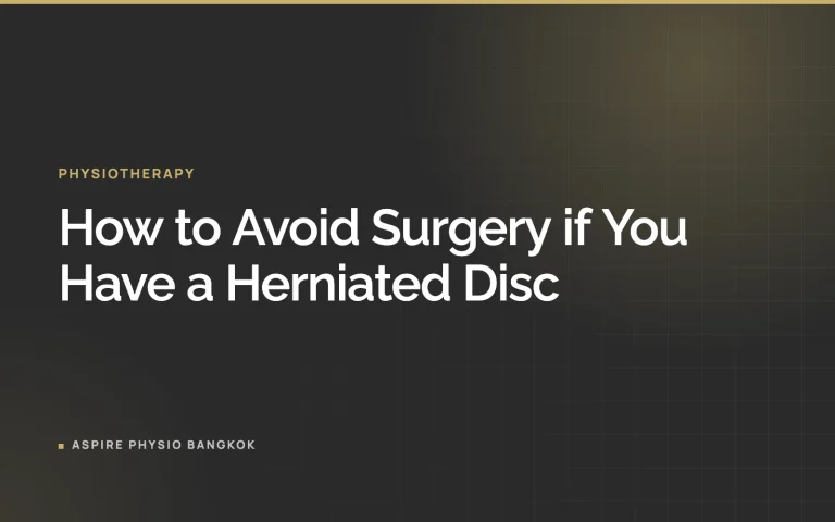 How to Avoid Surgery if You Have a Herniated Disc