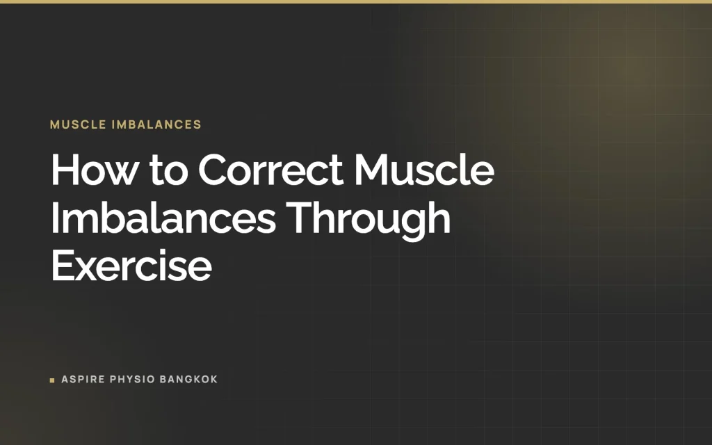 How to Correct Muscle Imbalances Through Exercise