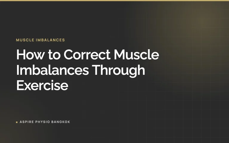 How to Correct Muscle Imbalances Through Exercise