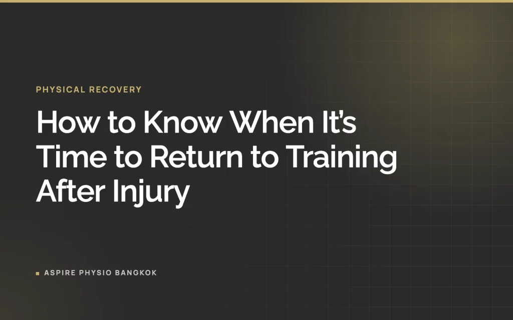 How to Know When It’s Time to Return to Training After Injury