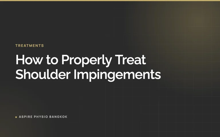 How to Properly Treat Shoulder Impingements