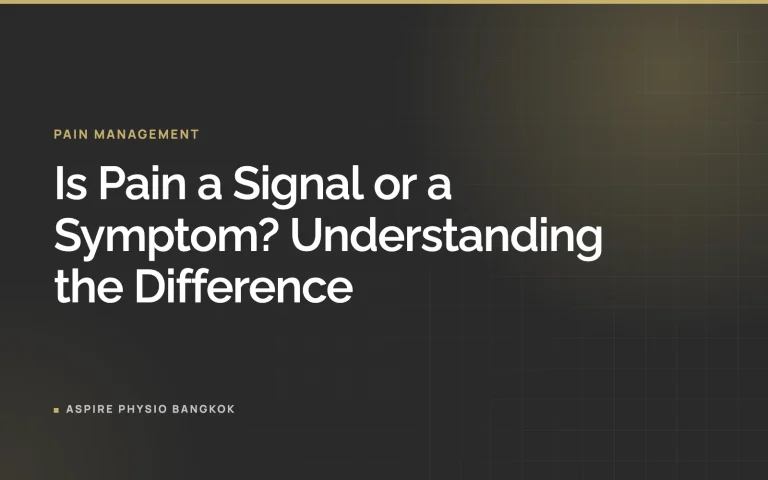 Is Pain a Signal or a Symptom? Understanding the Difference