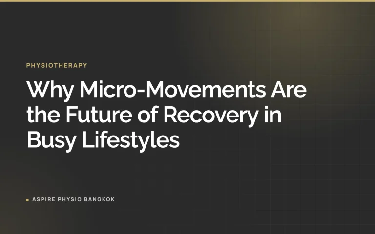 Why Micro-Movements Are the Future of Recovery in Busy Lifestyles