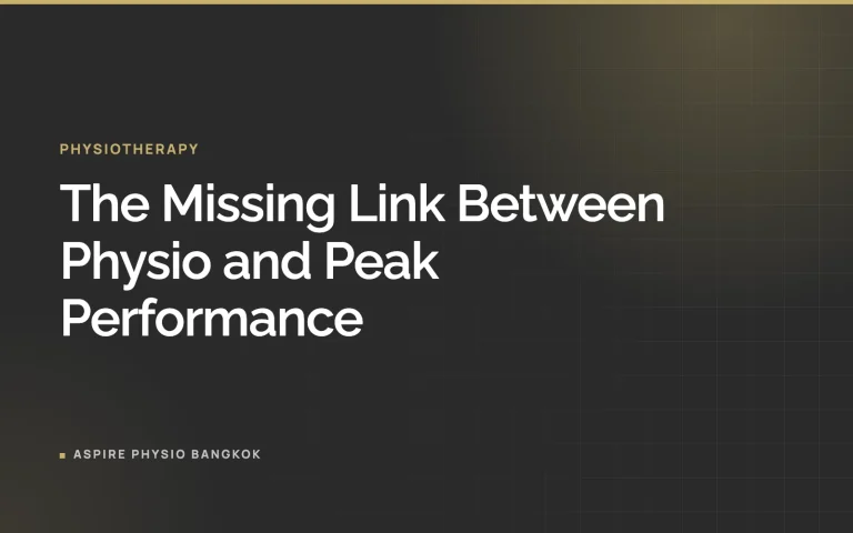 The Missing Link Between Physio and Peak Performance