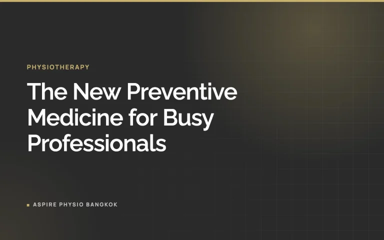 The New Preventive Medicine for Busy Professionals