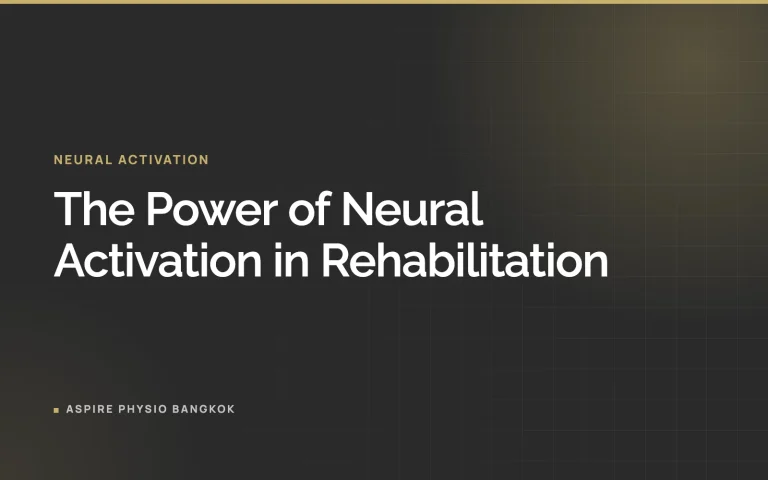The Power of Neural Activation in Rehabilitation