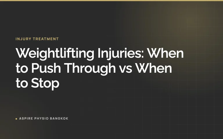 Weightlifting Injuries: When to Push Through vs When to Stop