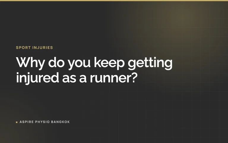 Why do you keep getting injured as a runner?