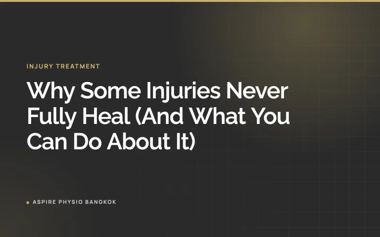 Why Some Injuries Never Fully Heal (And What You Can Do About It)